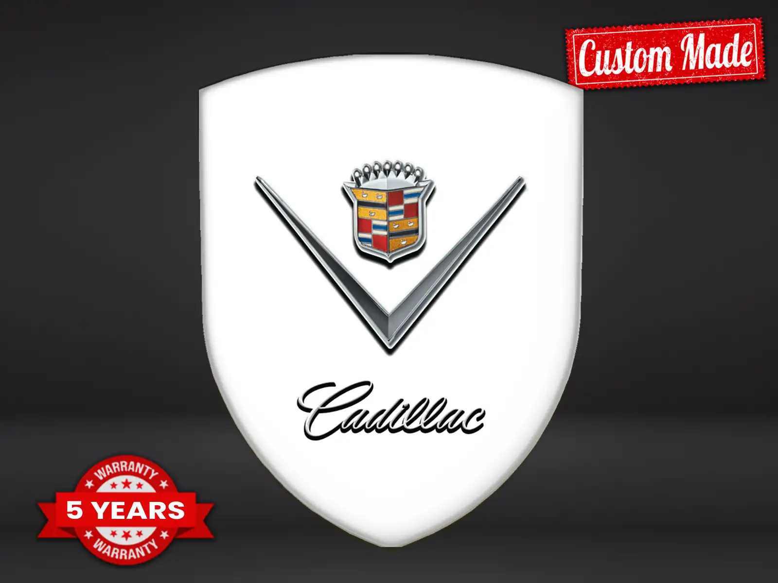 Cadillac Harz Embleme Premium Design Domes Aufkleber Pro